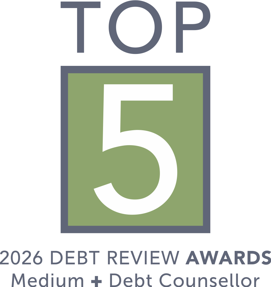 Top 5, 2026 Debt Review Awards, Medium + Debt Counsellor category