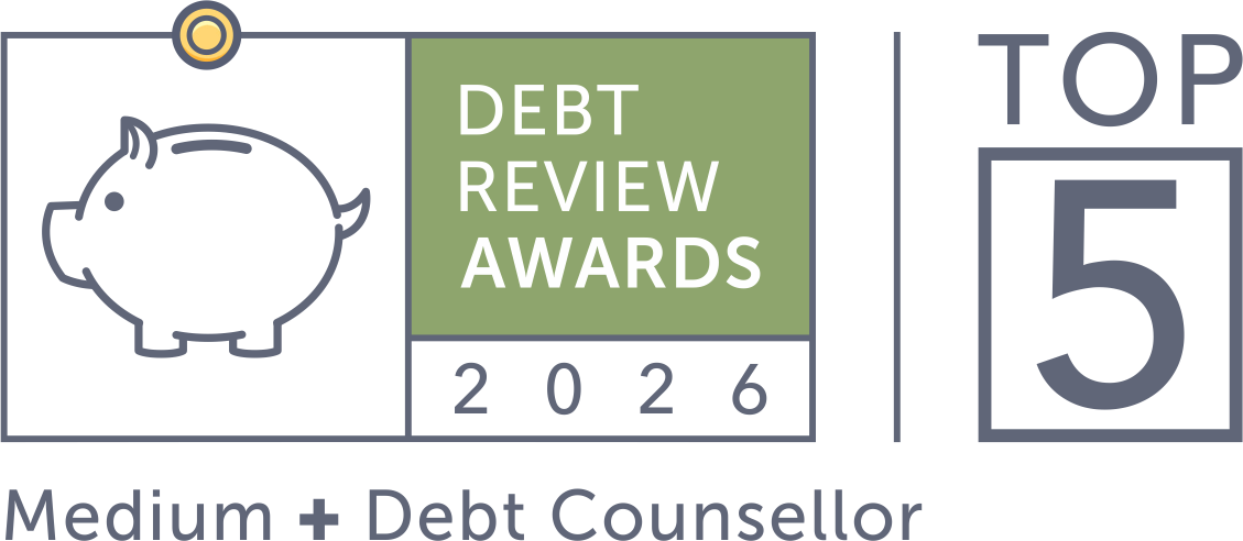 Top 5, 2026 Debt Review Awards, Medium + Debt Counsellor category